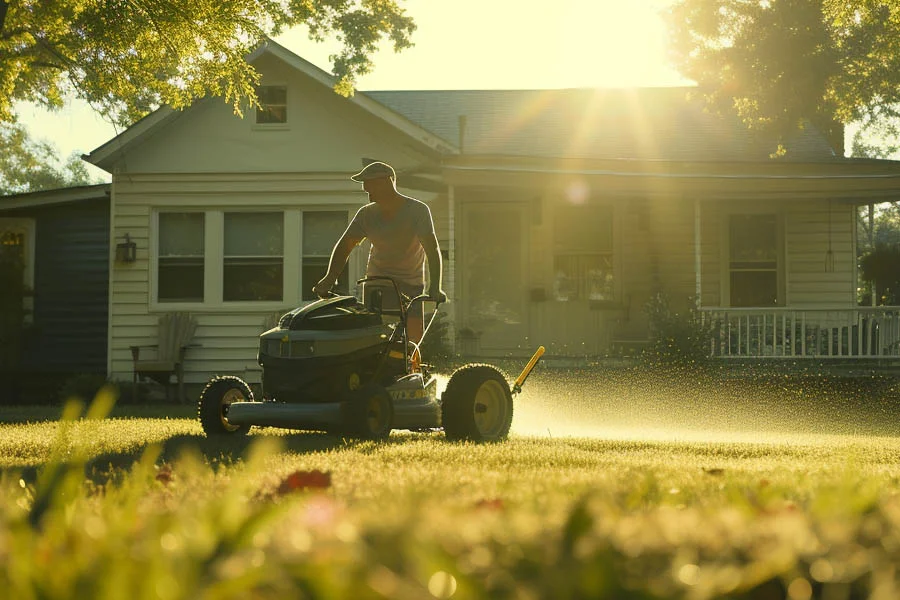 cordless battery lawn mower