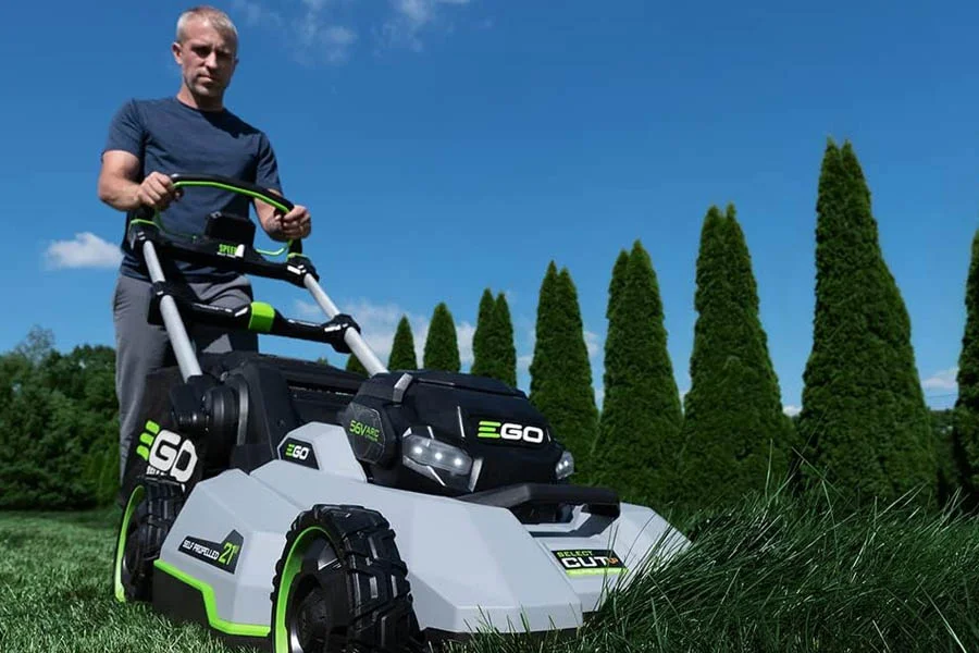 lithium battery powered lawn mowers